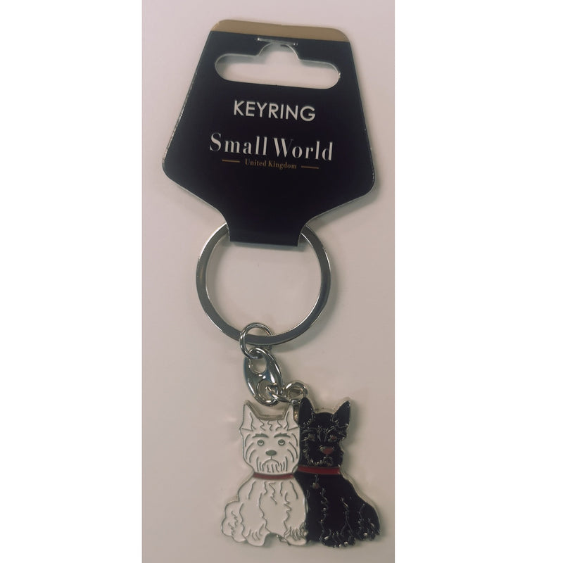 Scottie And Westie Keyring