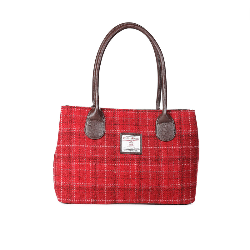 Harris Tweed Ladies Handbag - Classic Red Check