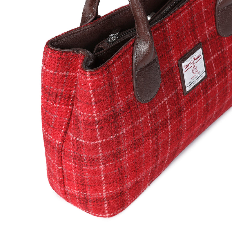 Harris Tweed Ladies Handbag - Classic Red Check