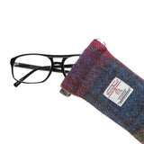 Harris Tweed Glasses Case Multi Colour Tartan