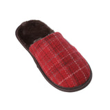 Harris Tweed Slippers Red Check