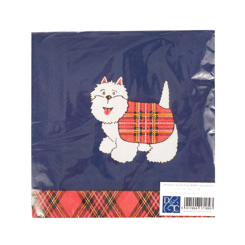 Tartan Terrier Napkins