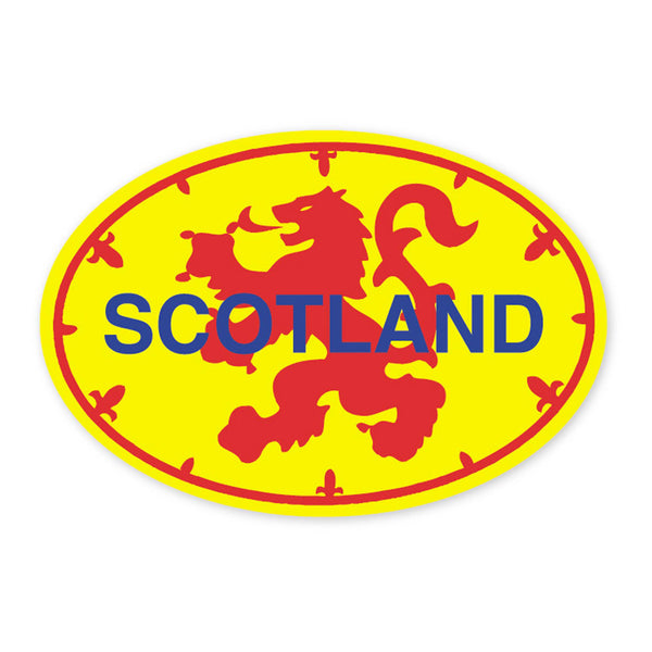 Lion Rampant Scotland Oval Sticker