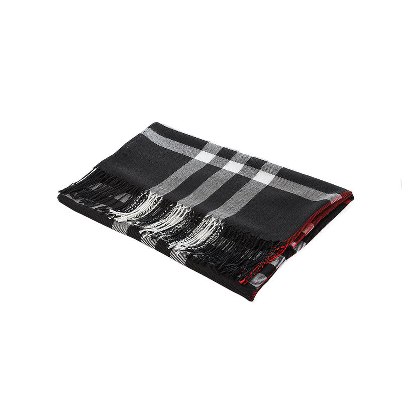 Checke Scarf Black