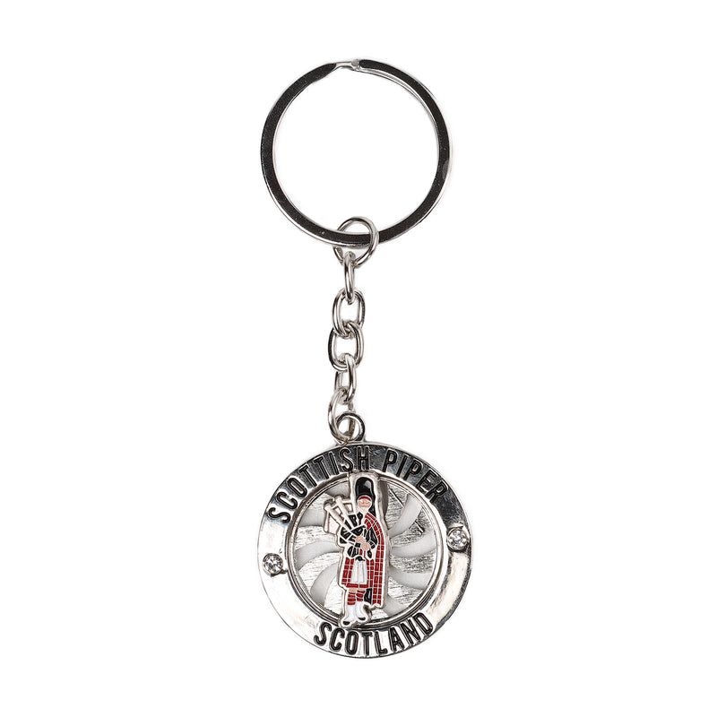 Spinner Keyring Piper / Scotland