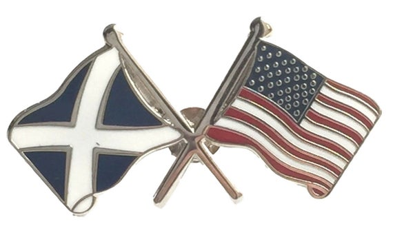 T100 Scotland & Usa Lapel Pin