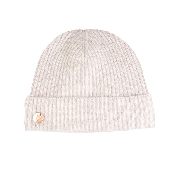 Bardot Rib Turn-Up Hat - Dunedin Cashmere